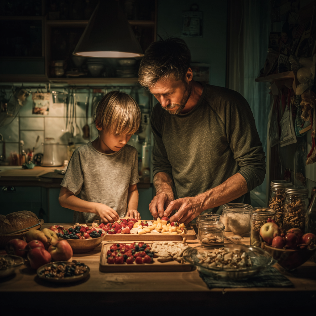 Дитина готує корисні перекуси